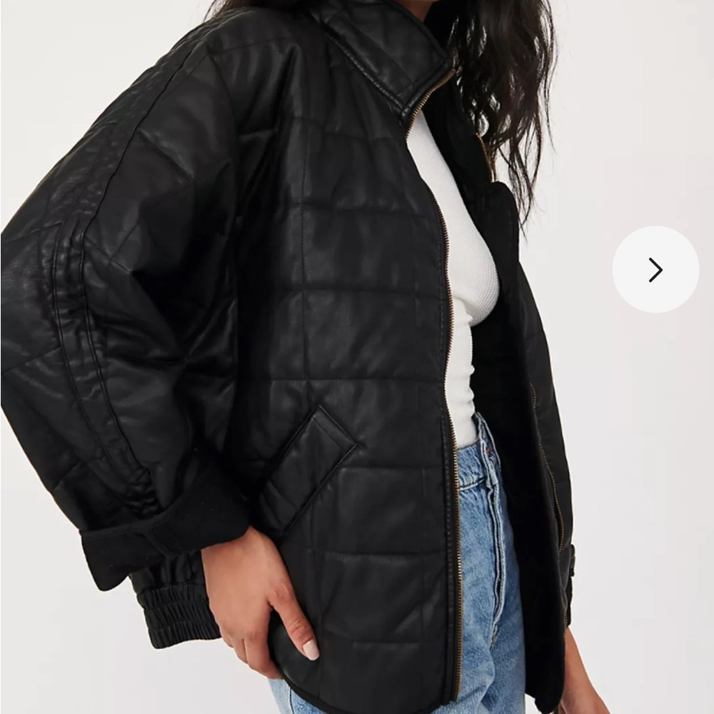 Free people faux Dolman Vegan Jacket